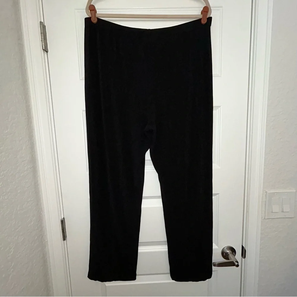 Chico’s Pull On Elastic Waistband Jersey Knit Travel Pants Chicos - Picture 6 of 6